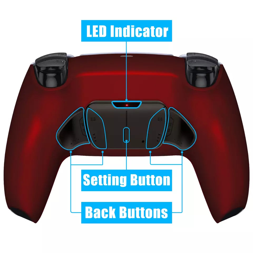 Vampire Red Real Metal Buttons