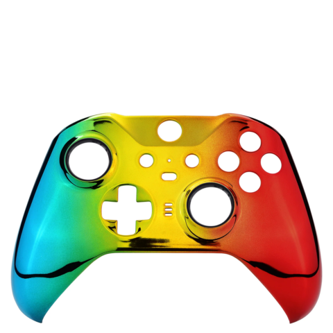 Glossy Chrome Gradient Green Gold Red